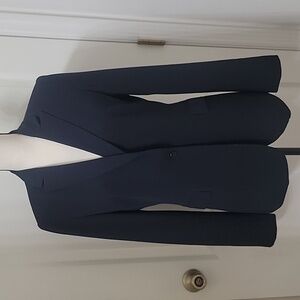 Tahari Size Unknown Navy Blue Single-Button Classic Blazer, Gently Used Cond